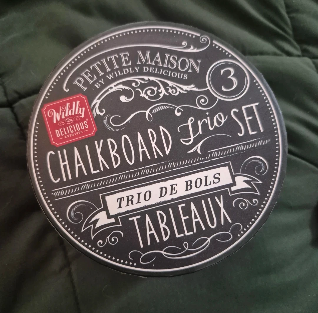 Wildly Delicious Petite Maison Chalkboard Trio Set