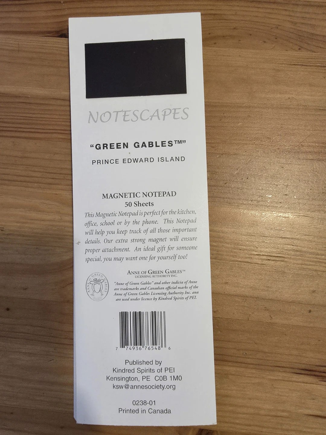 Green Gables Magnetic Notepad - Prince Edward Island - photo 2