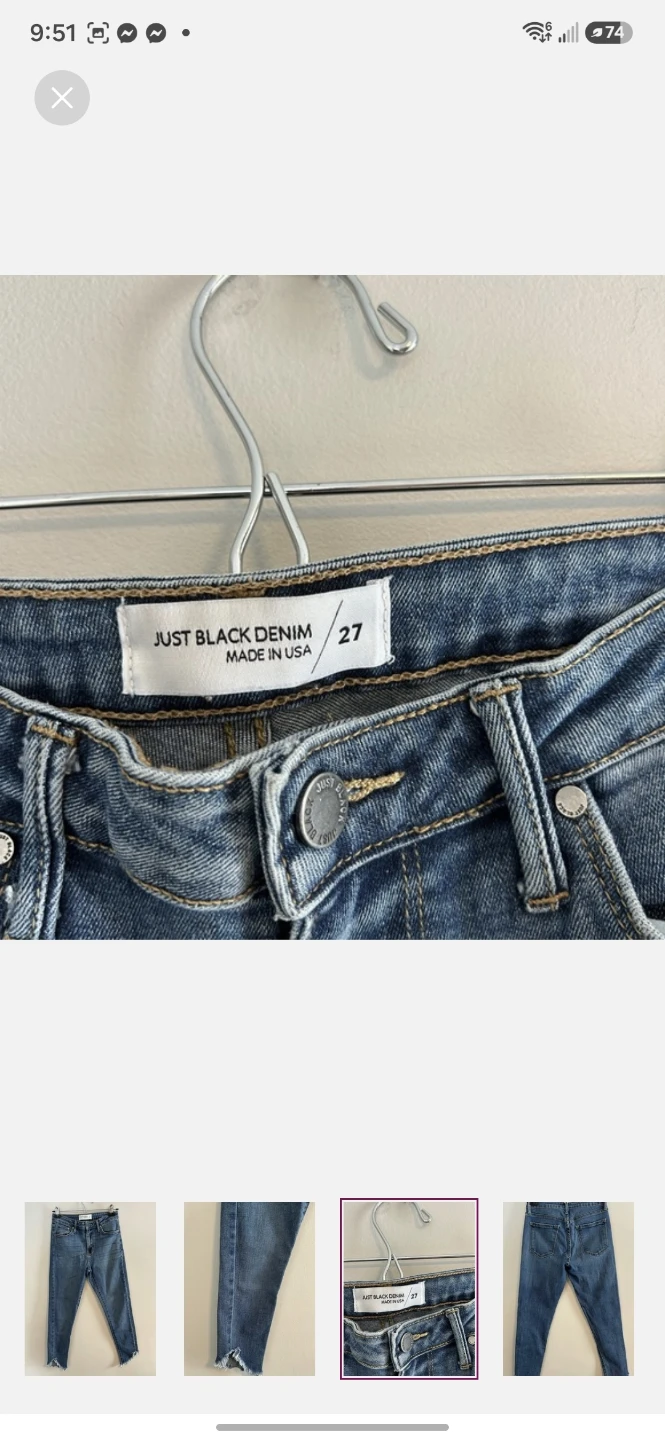JUST BLACK DENIM Jeans Size 27 - photo 3