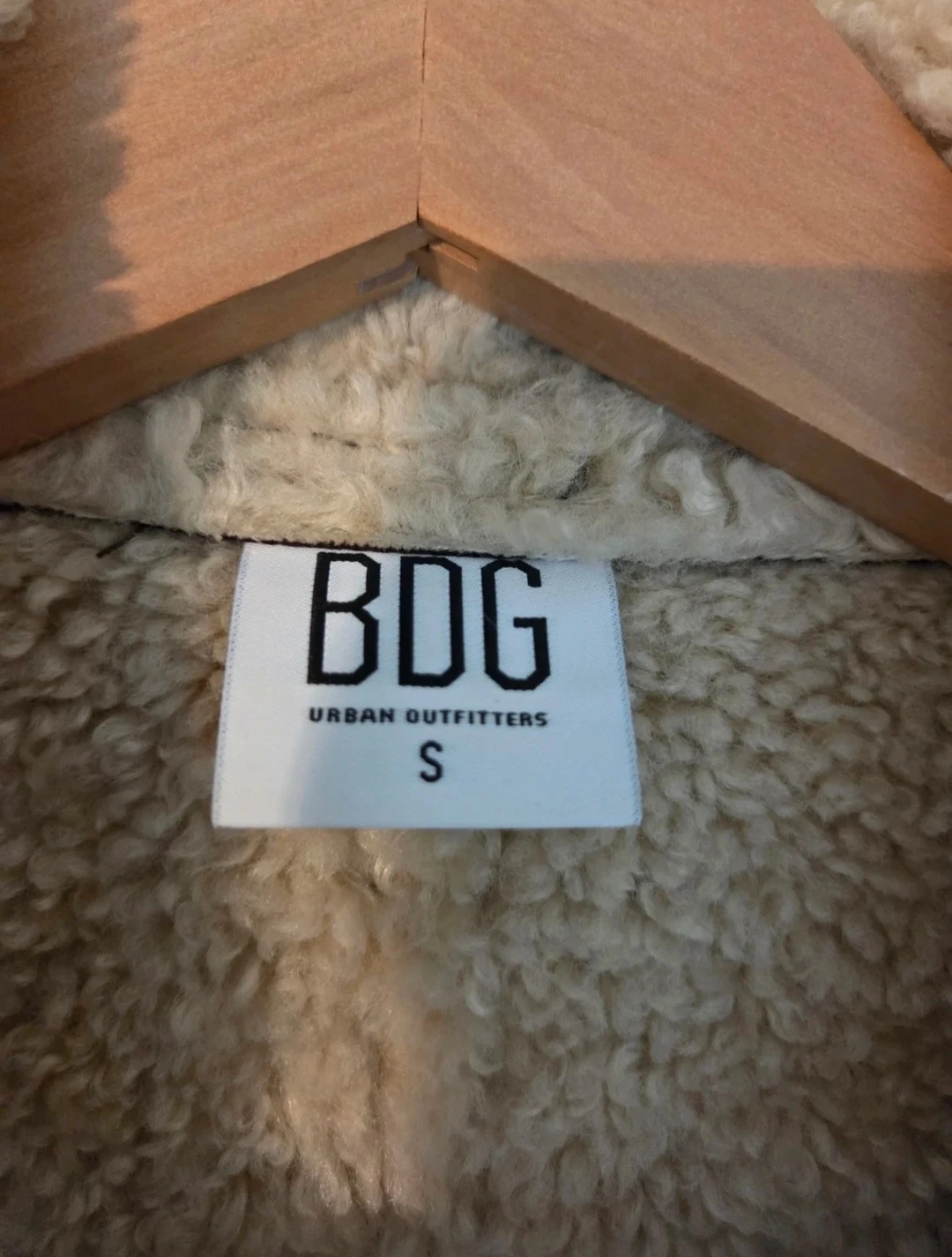BDG Urban Outfitters Brown Faux Leather Shearling Aviator Coat - photo 5