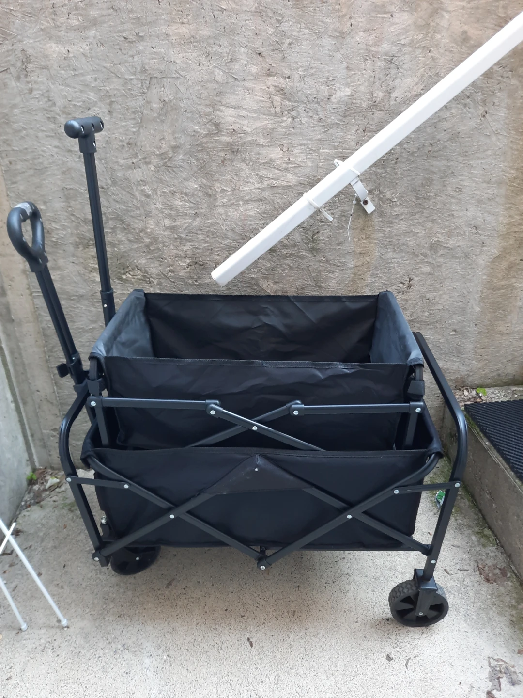 NWT Heavy duty Black Outdoor Camping Shopping Sports Wagon Cart - photo 3