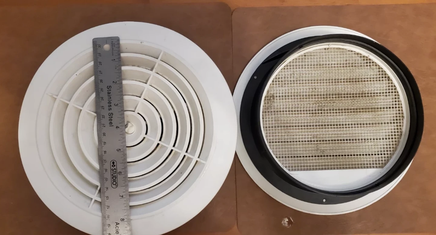 8 Inch Round Air Vent Grilles (2) - photo 2