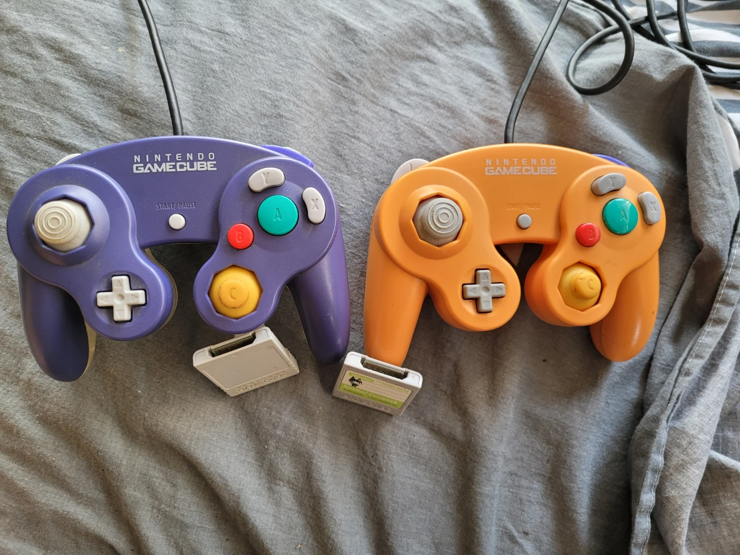 Nintendo GameCube Controllers and Memory Cards (2)