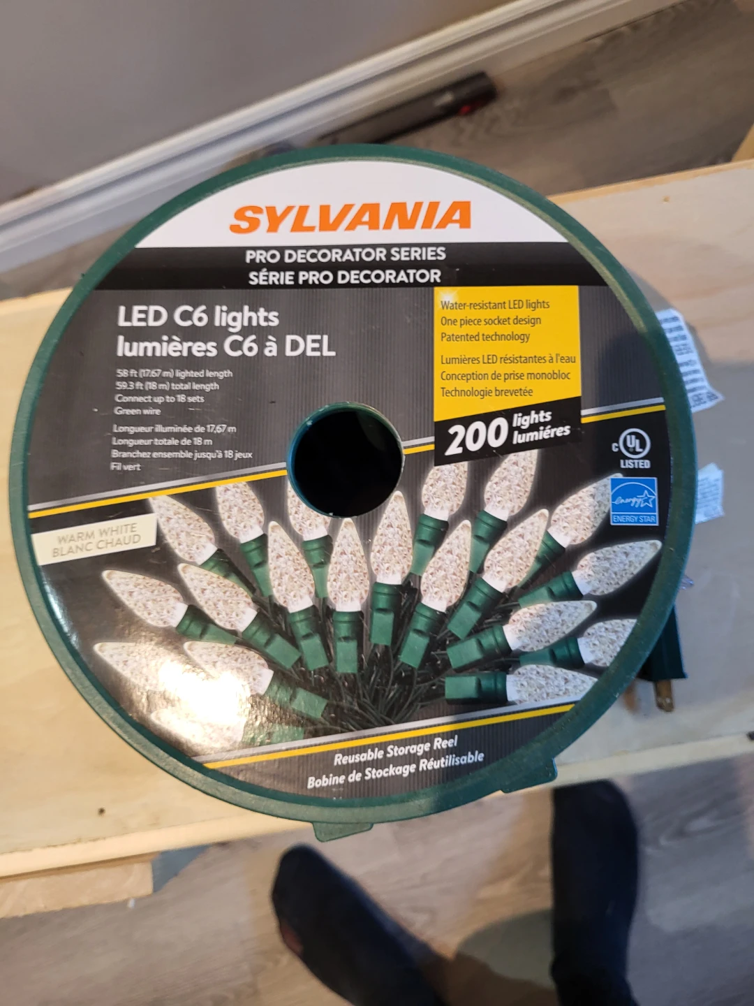 Sylvania LED C6 Warm White String Lights - 200 Count - photo 3
