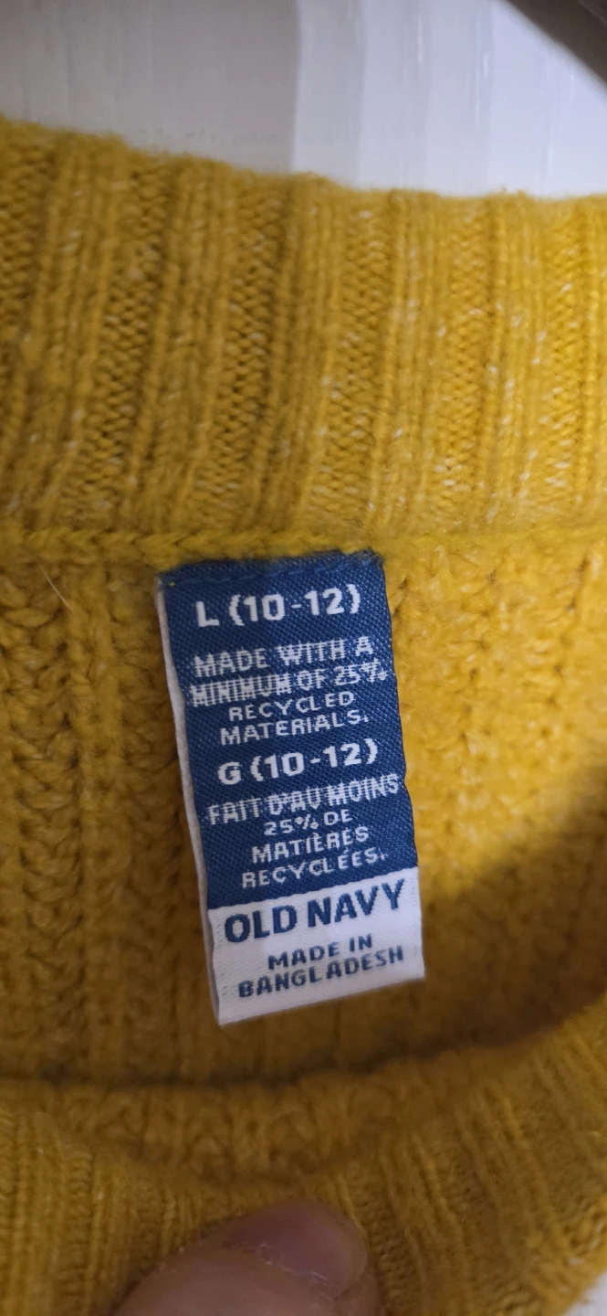 Old Navy Striped Sweater Size L (10-12) - photo 2