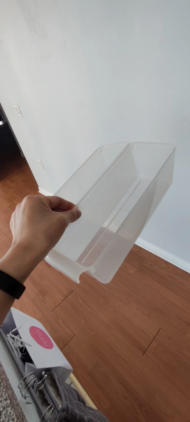 Two Clear Plastic Drawer Organizers - $1 Each