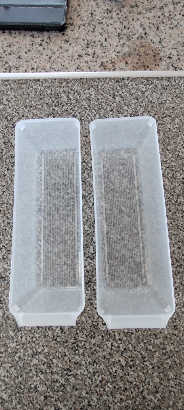 Two Clear Plastic Drawer Organizers - $1 Each - photo 2