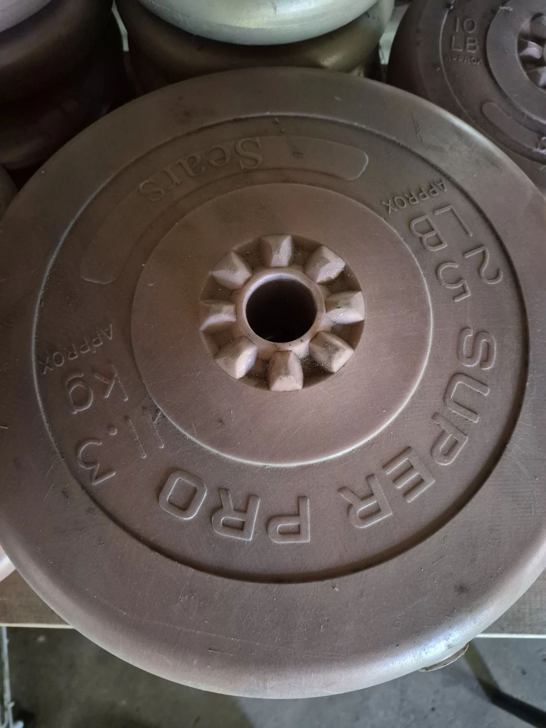Sears Super Pro Dumbbell and Bar Weights - photo 2