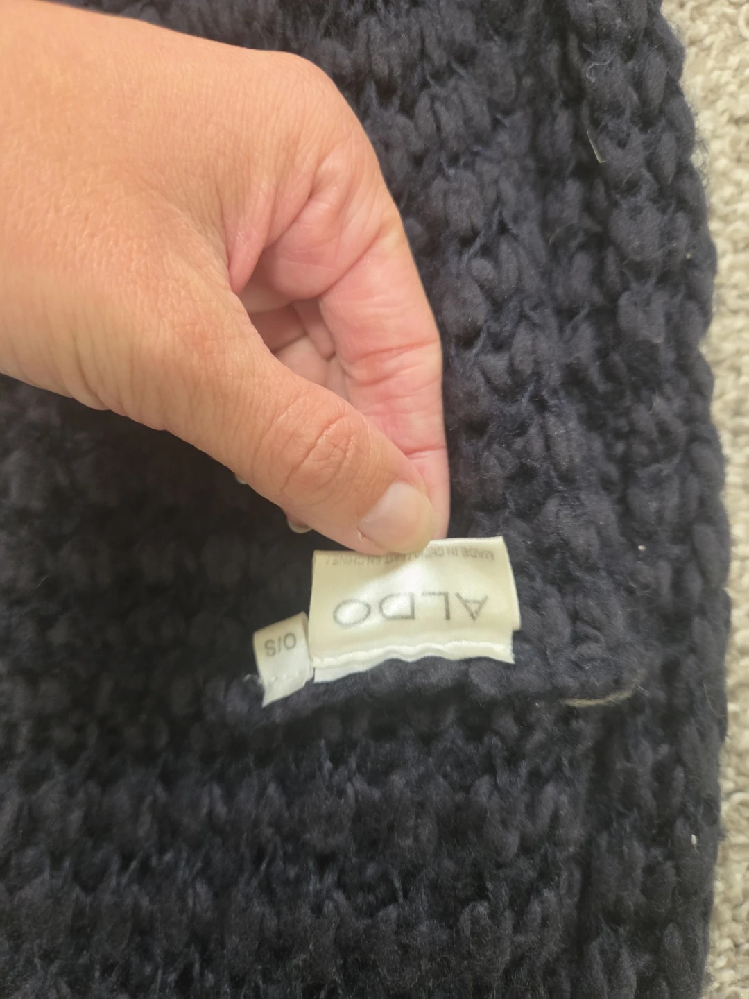 ALDO Black Knit Infinity Scarf O/S - photo 4