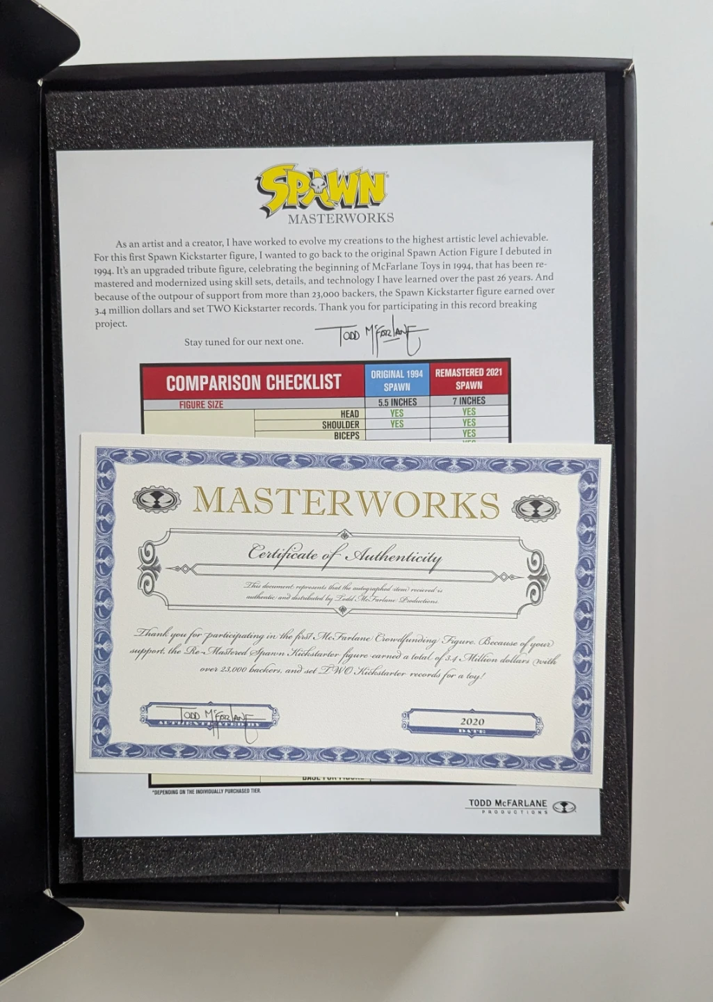 2020 Kickstarter Spawn - ARTIST PROOF Version w/ Bonuses - photo 3