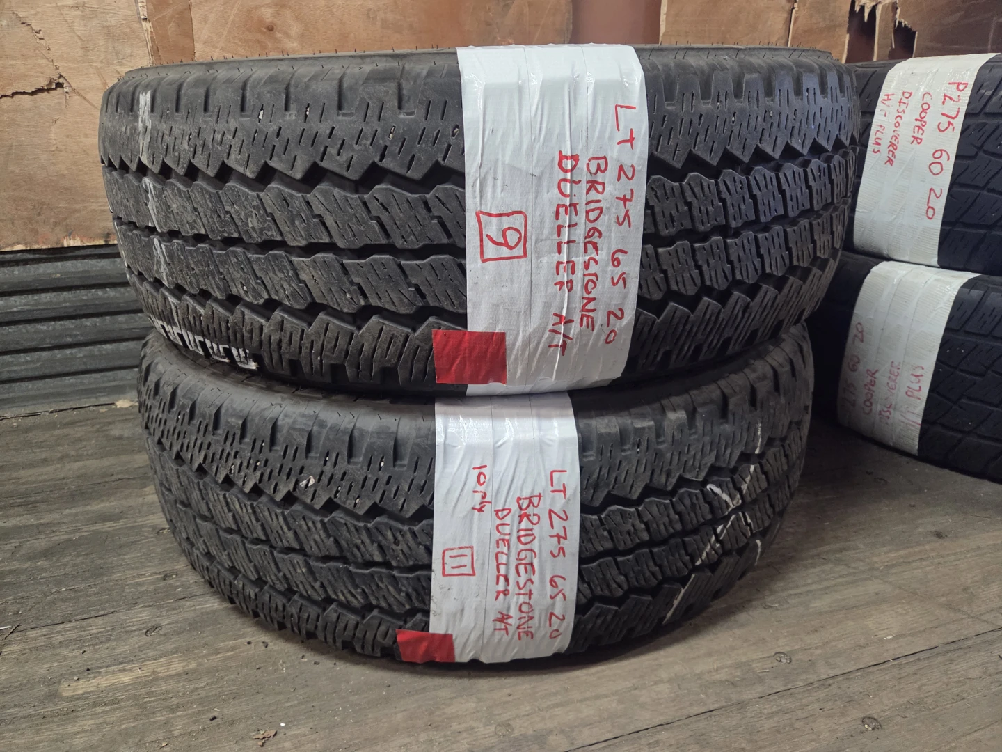 2 Bridgestone Dueler A/T Tires LT 275/65R20