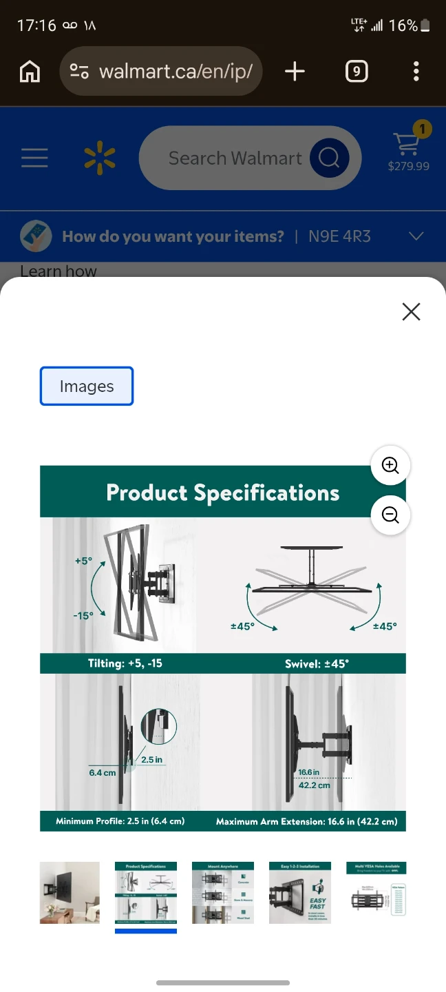 TV Wall Mount - Tilting, Swiveling, Full Motion - photo 2