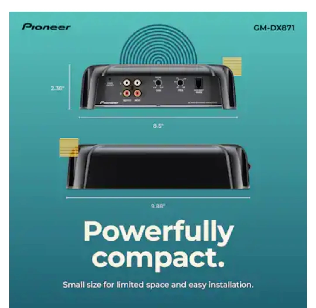 Pioneer GM-DX871 1600W Mono Amplifier - photo 4