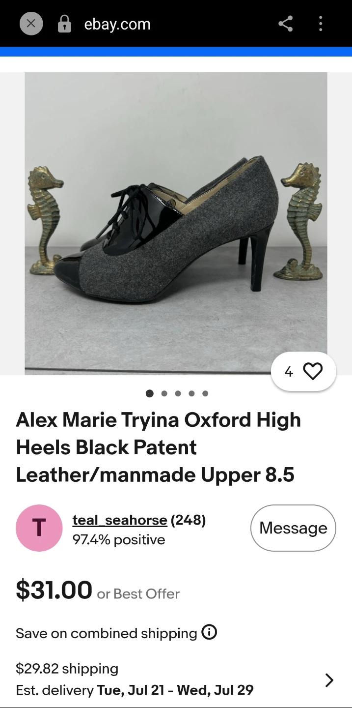 Alex Marie Tryina Oxford High Heels - photo 4