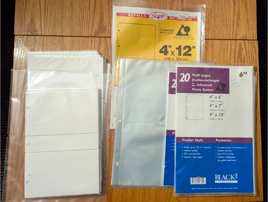 Various Photograph Refill Pages