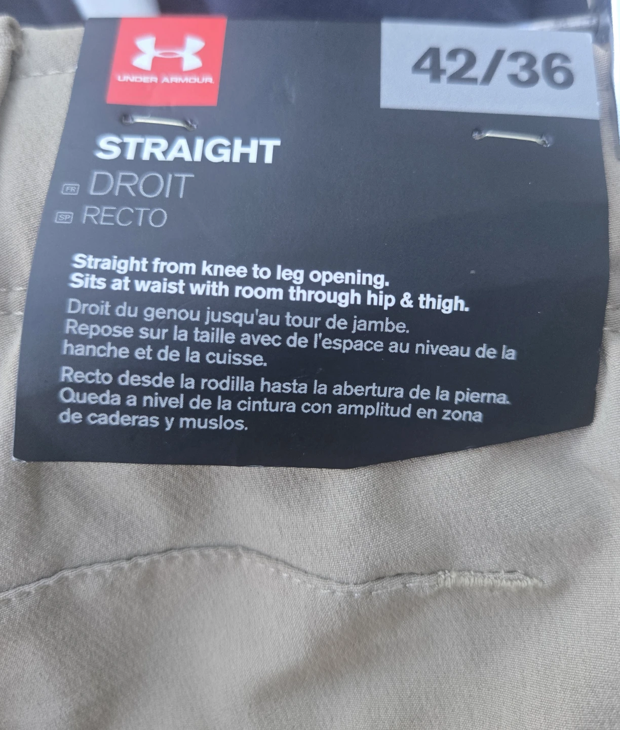 NWT Under Armour Men's Cold Gear straight-fit pants.42x36. - photo 3