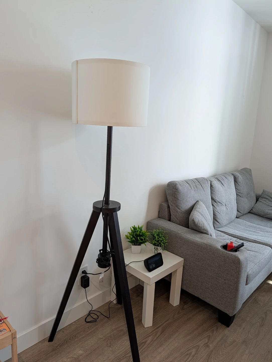 Tripod Floor Lamp with Drum Shade- ikea