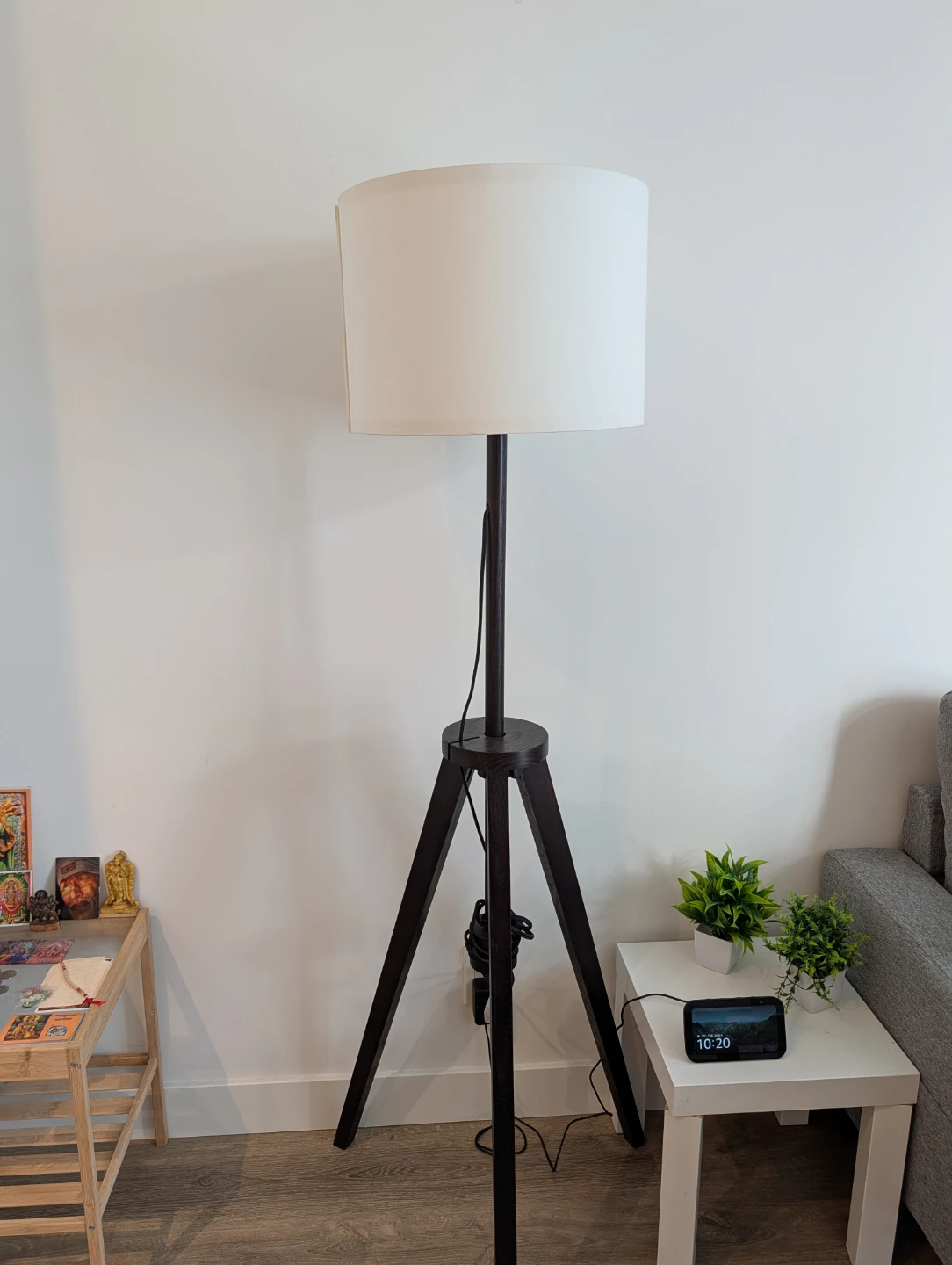 Tripod Floor Lamp with Drum Shade- ikea - photo 2