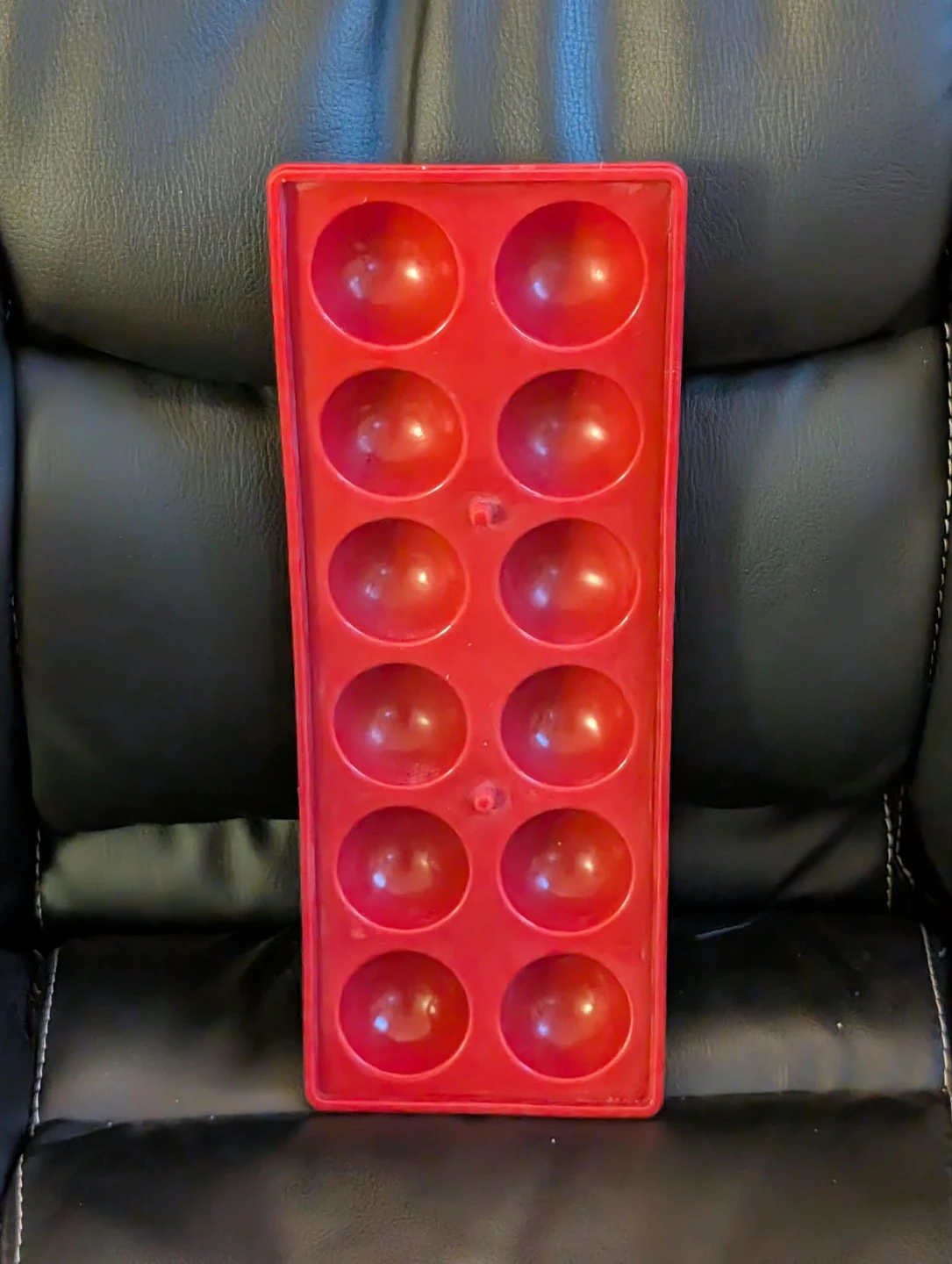 IKEA Plastis Red Round Ice Cube Tray