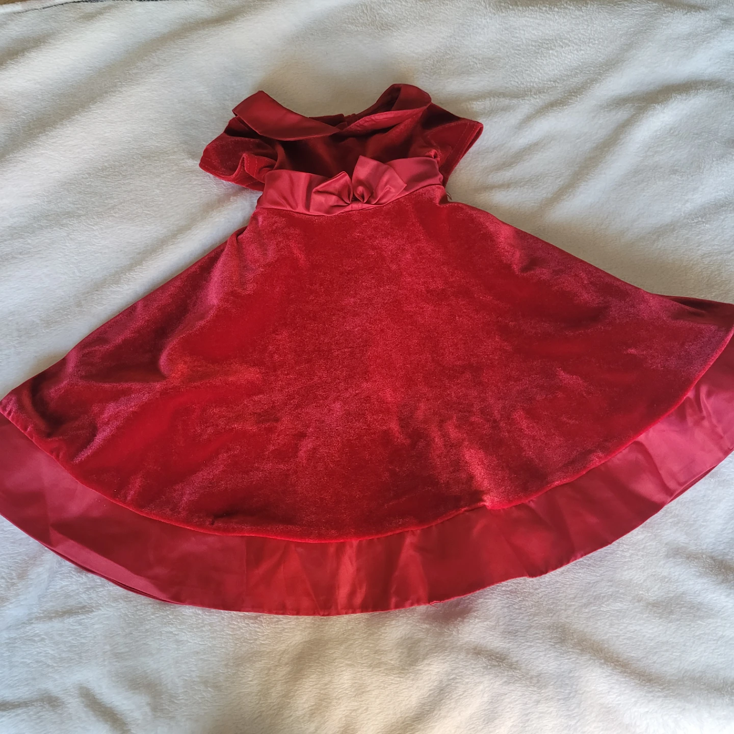 Red Dress with Satin Trim size 18mos