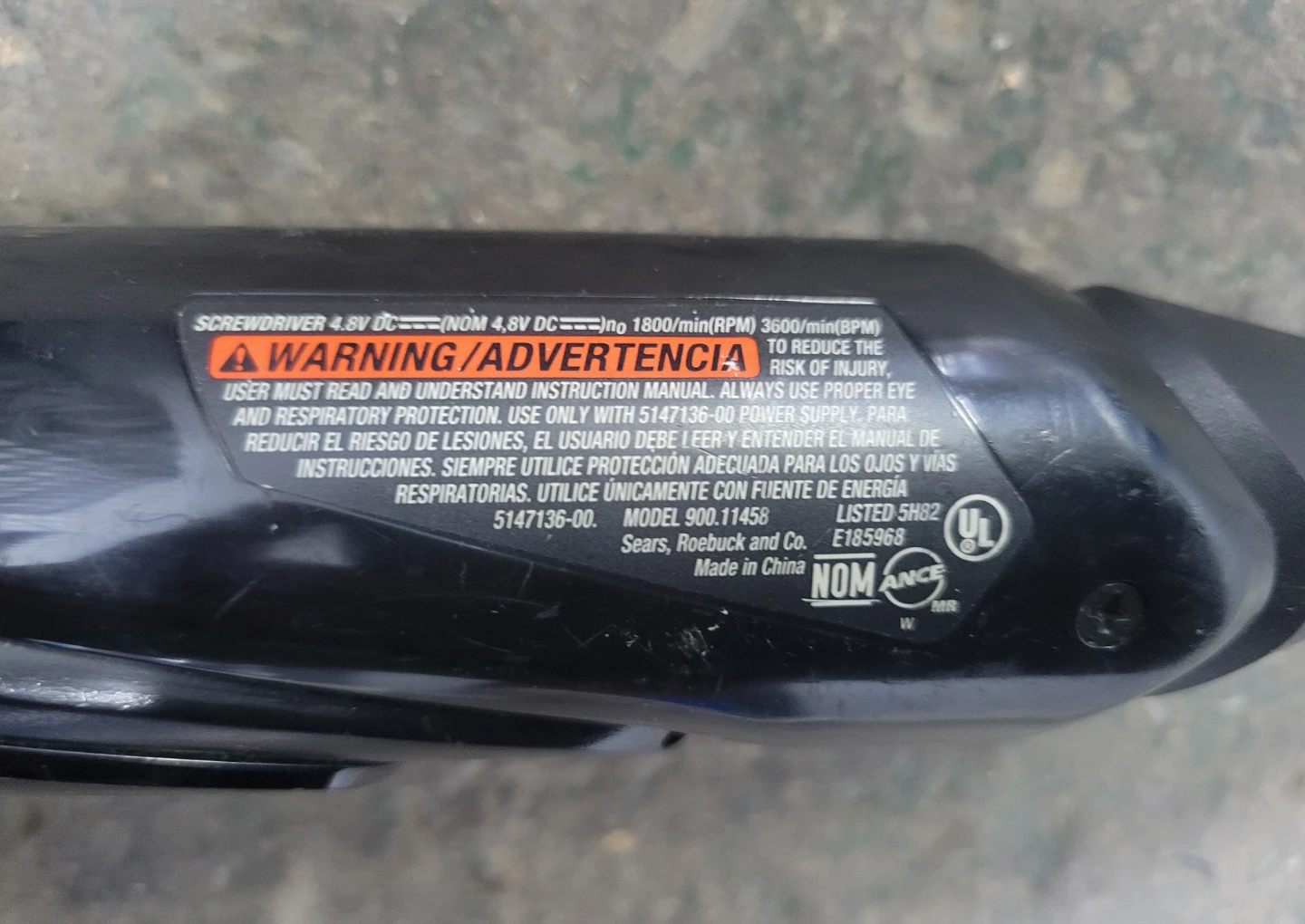 Craftsman 4.8V Cordless Screwdriver - photo 3