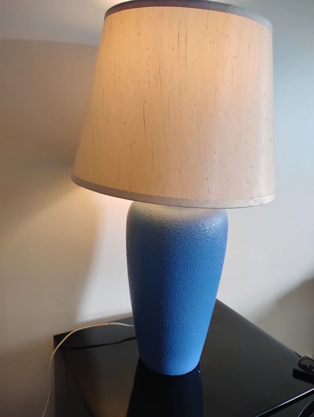 Blue Textured Table Lamp - photo 2