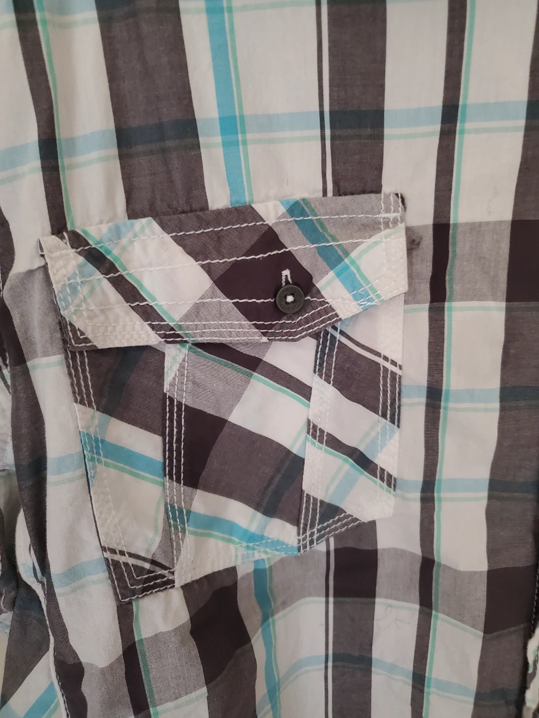 Distillery Men's Short Sleeve Plaid Button-Down Shirt...XXL - photo 4