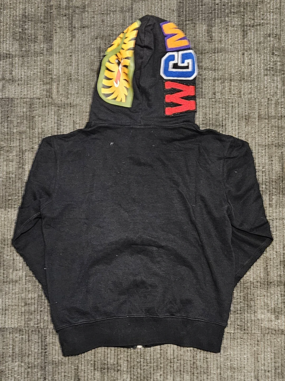 REAL AUTHENTIC Black Bape Full Zip Men's Hoodie - photo 2
