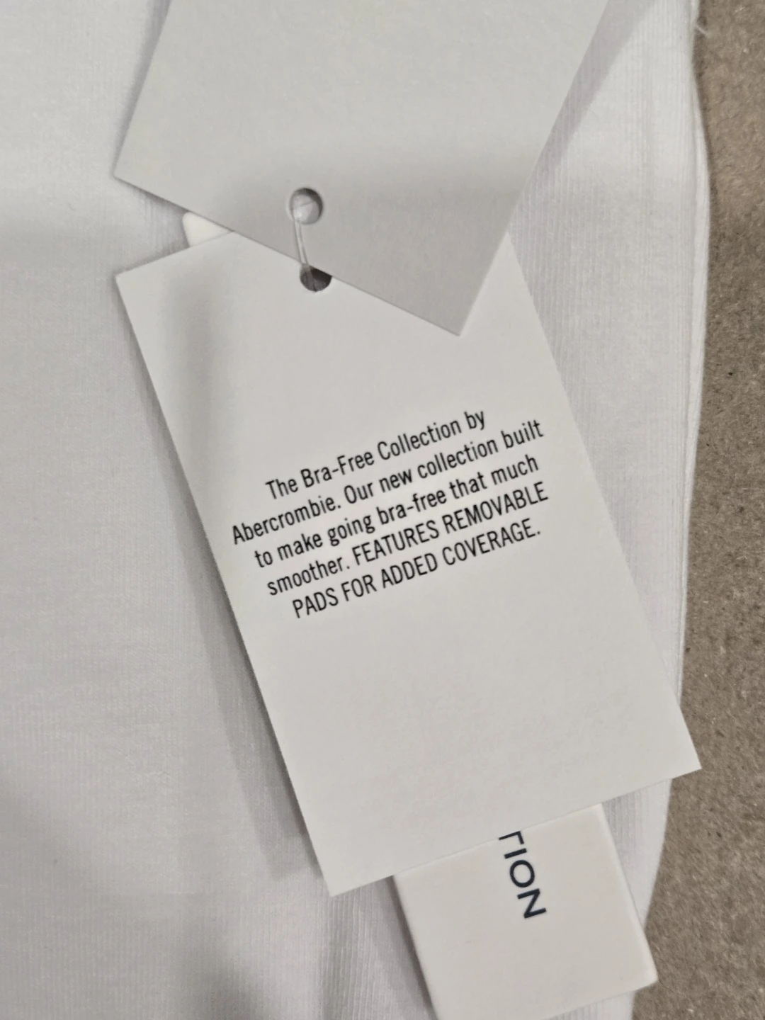 Abercrombie Bra-Free Tank Top - White - X-Large - photo 4
