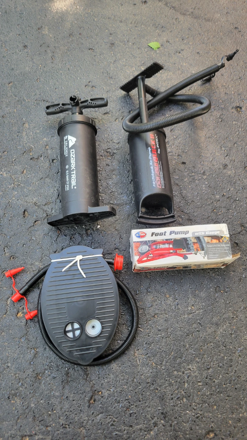 Ozark Trail, Intex & Foot  Air Pumps, electric-$10 each