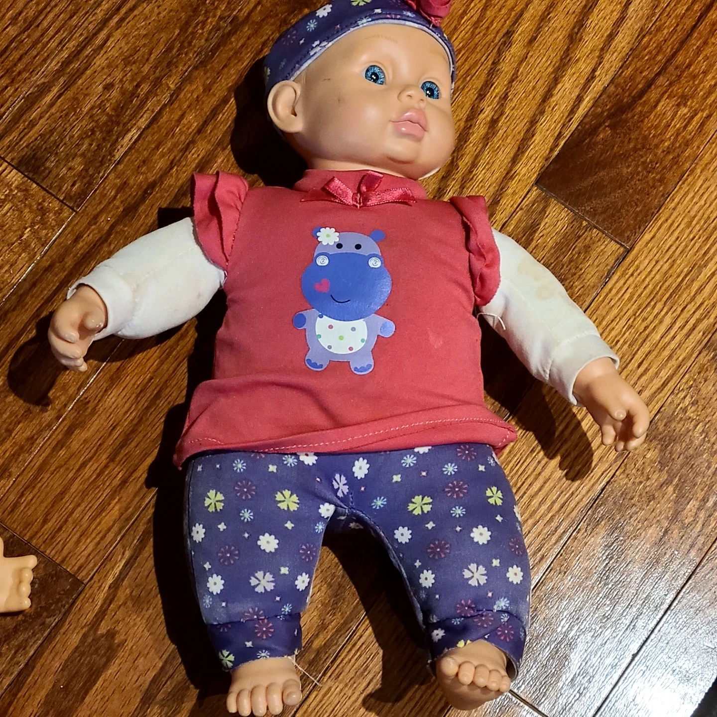 Baby Doll with Hippo Shirt