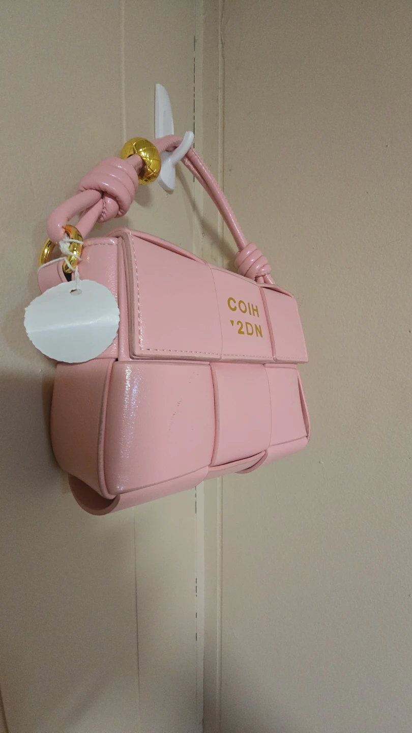 Pink Woven Mini Bag