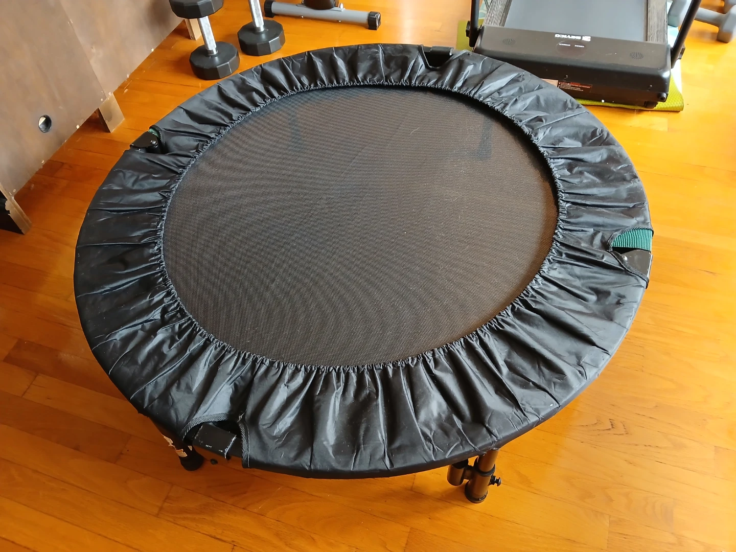 Black Foldable Fitness Trampoline