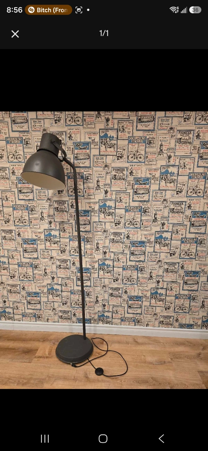 Dark Grey Floor Lamp