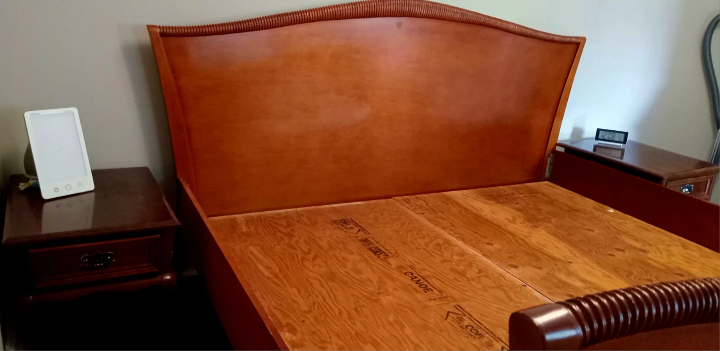 Wooden King size bed