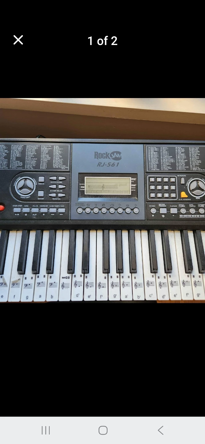 Rockjam keyboard with stool