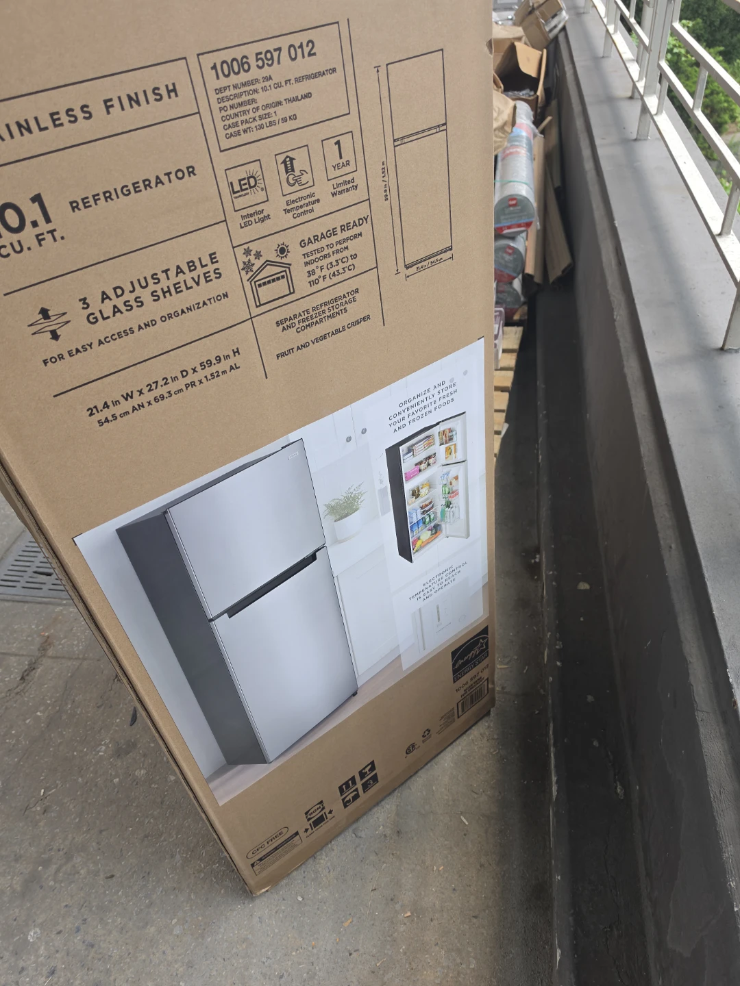 Vissani 10.1 Cu. Ft. Refrigerator in Stainless Finish - photo 2