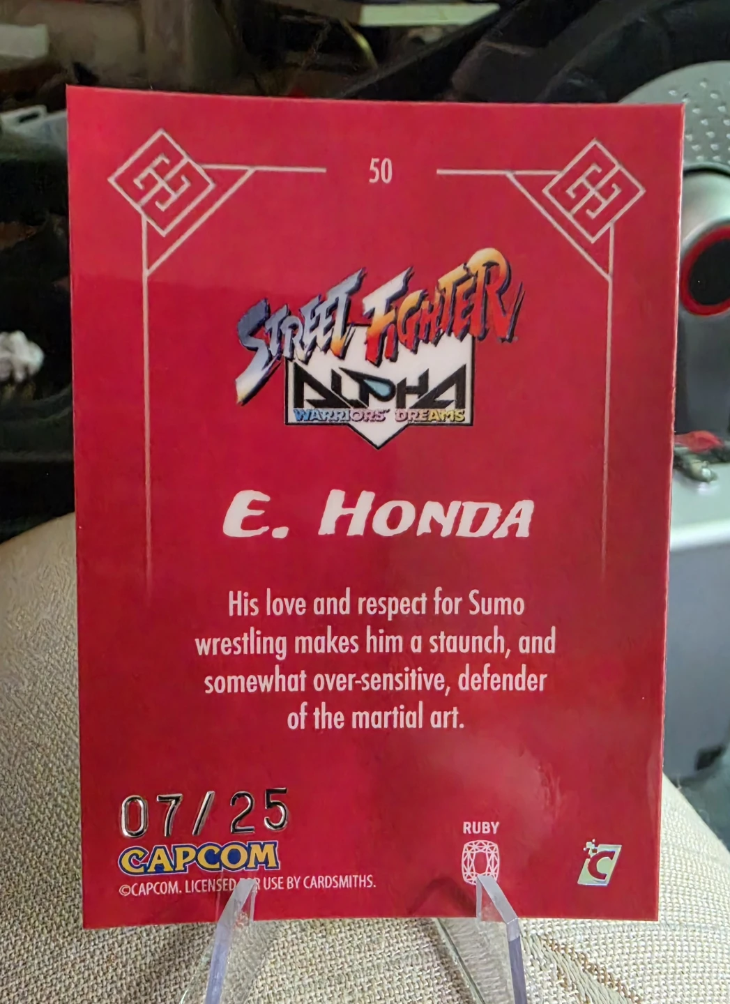 Street Fighter Alpha E. Honda Trading Card /25 - photo 2