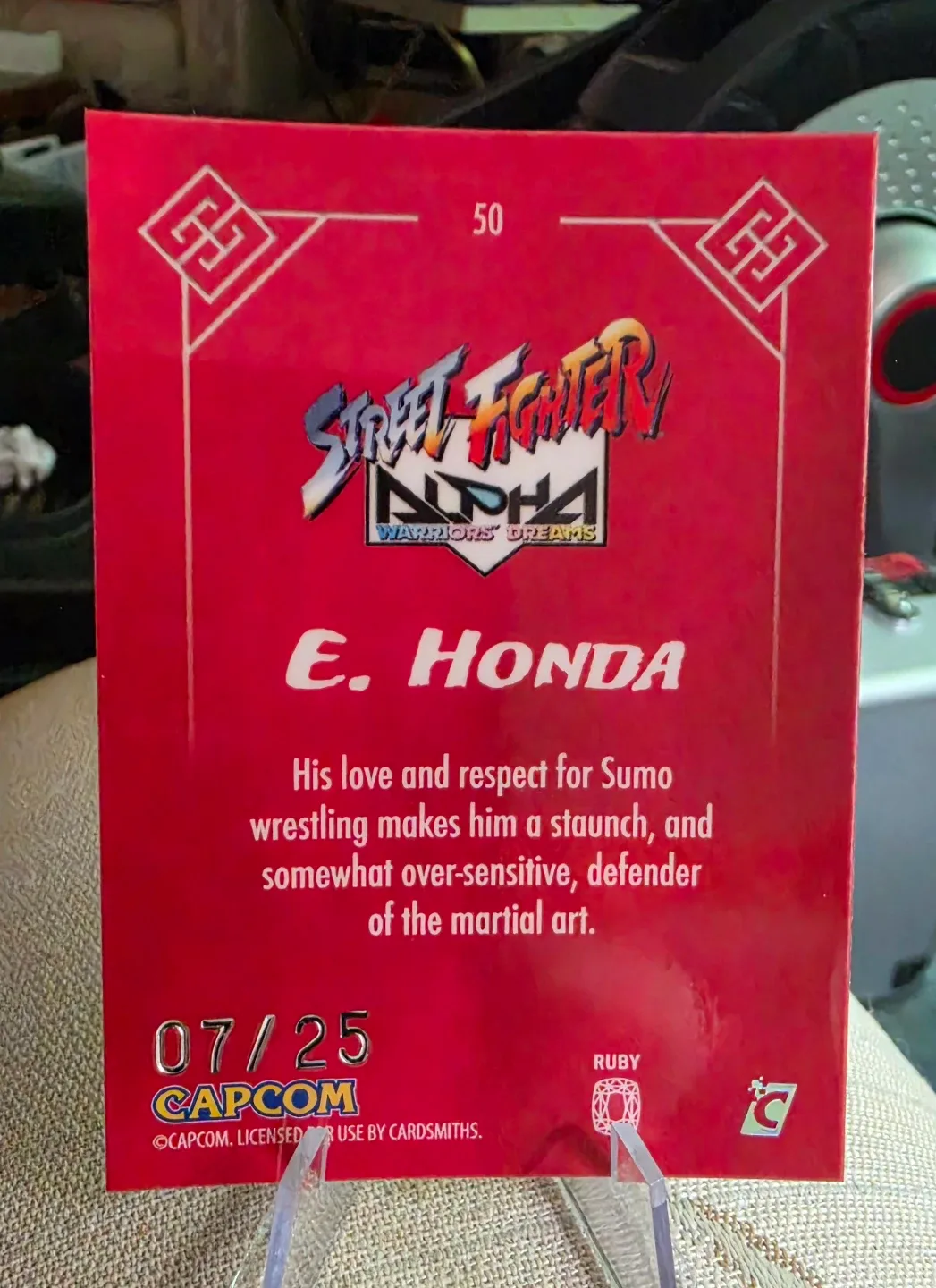 Street Fighter Alpha E. Honda Trading Card /25 - photo 2
