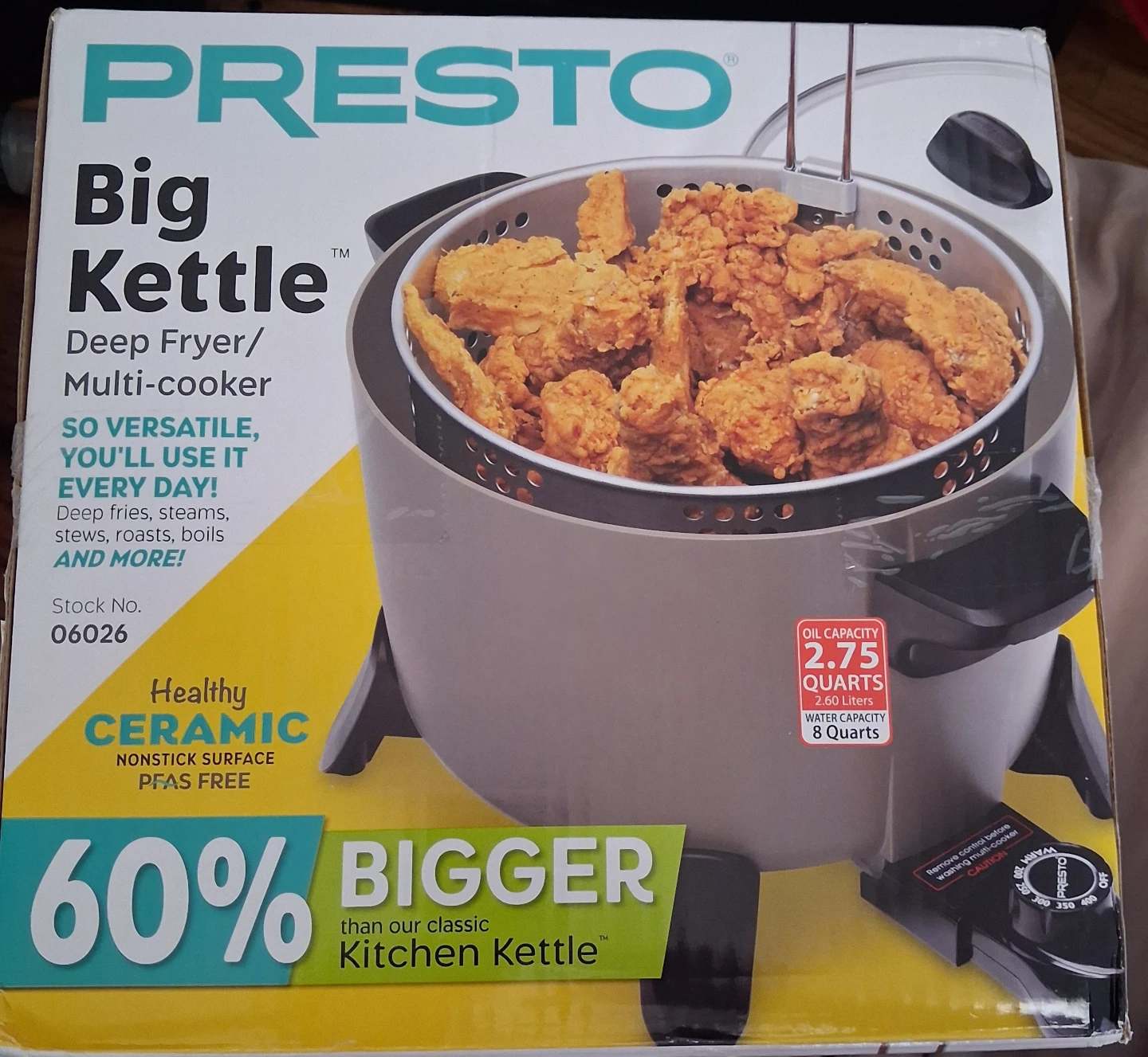 Presto Big Kettle Deep Fryer/Multi-cooker