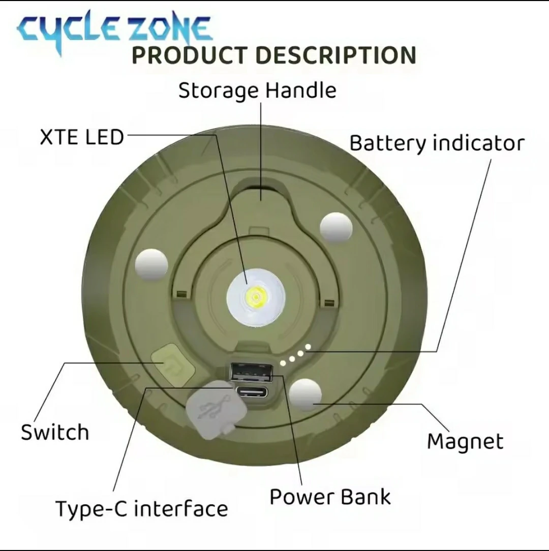 Cycle Zone Camping Lantern & String Lights - photo 2