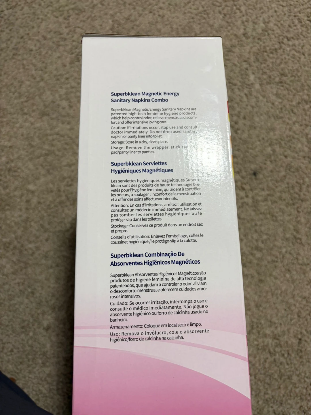 Superbklean Magnetic Sanitary Pads Combo Box 2024 Upgrade - photo 4