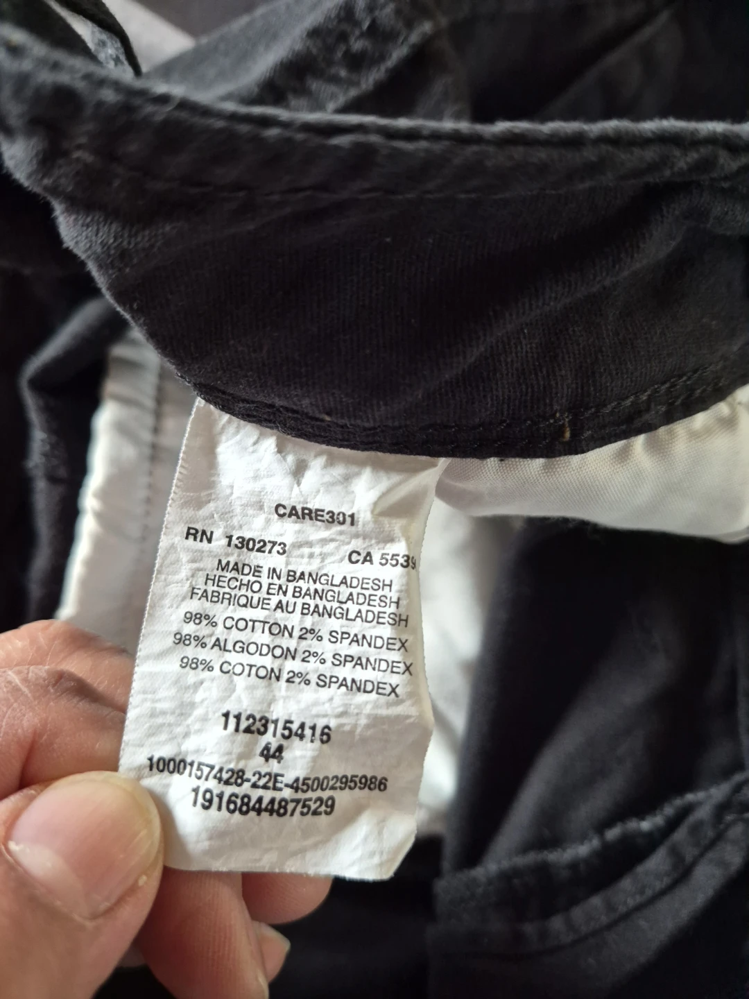 Wrangler Relaxed Fit Cargo Shorts Black Size 44 - photo 3