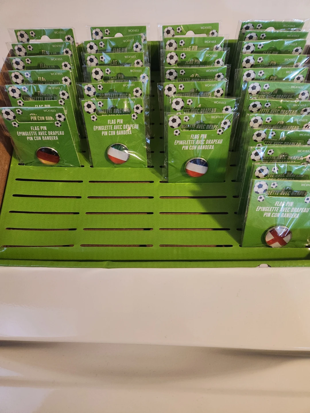 Soccer National Team Flag Pins