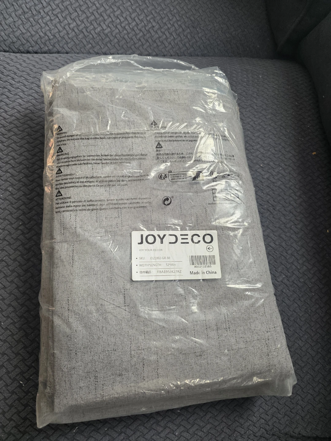 Joy Your Decor Grey Grommet Curtains 52"x84" - photo 2