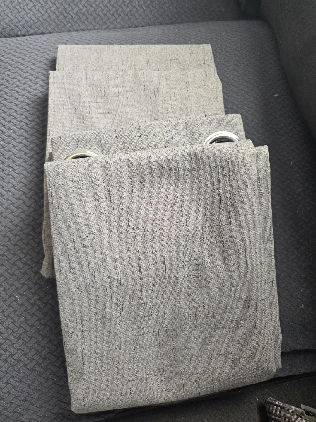 Joy Your Decor Grey Grommet Curtains 52"x84" - photo 3