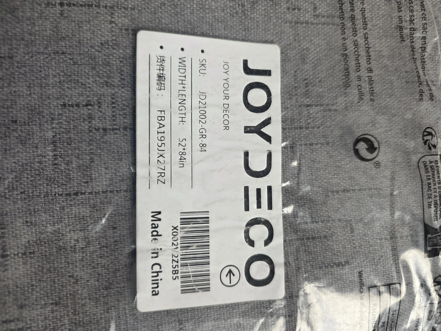 Joy Your Decor Grey Grommet Curtains 52"x84" - photo 4