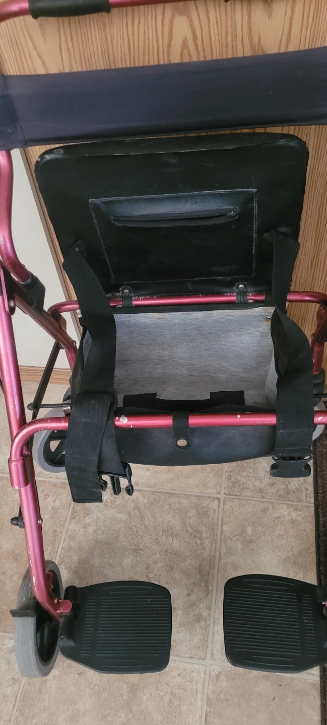 Pink Walker with Seat and Footrests - photo 2