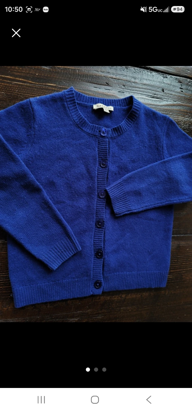 Caramel Blue Cardigan - Size 6Y