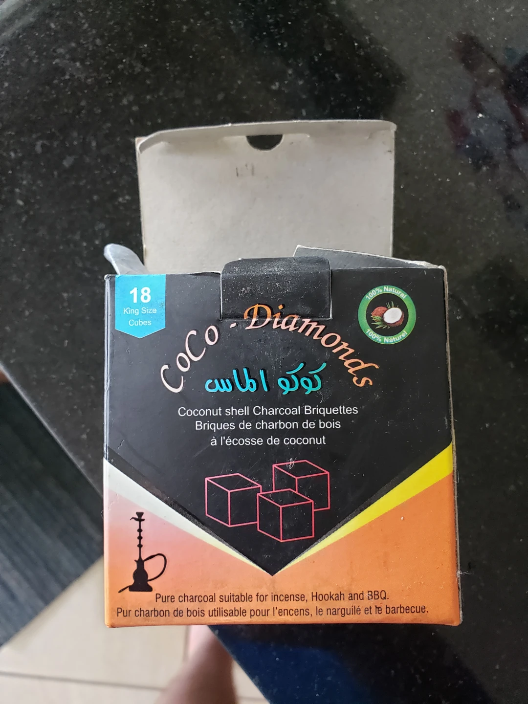 Coco-Diamonds Coconut Shell Charcoal Briquettes